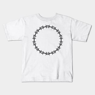 Crown of thorns from the head of Jesus Christ Kids T-Shirt